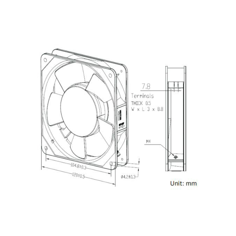 12025/12038散热风扇