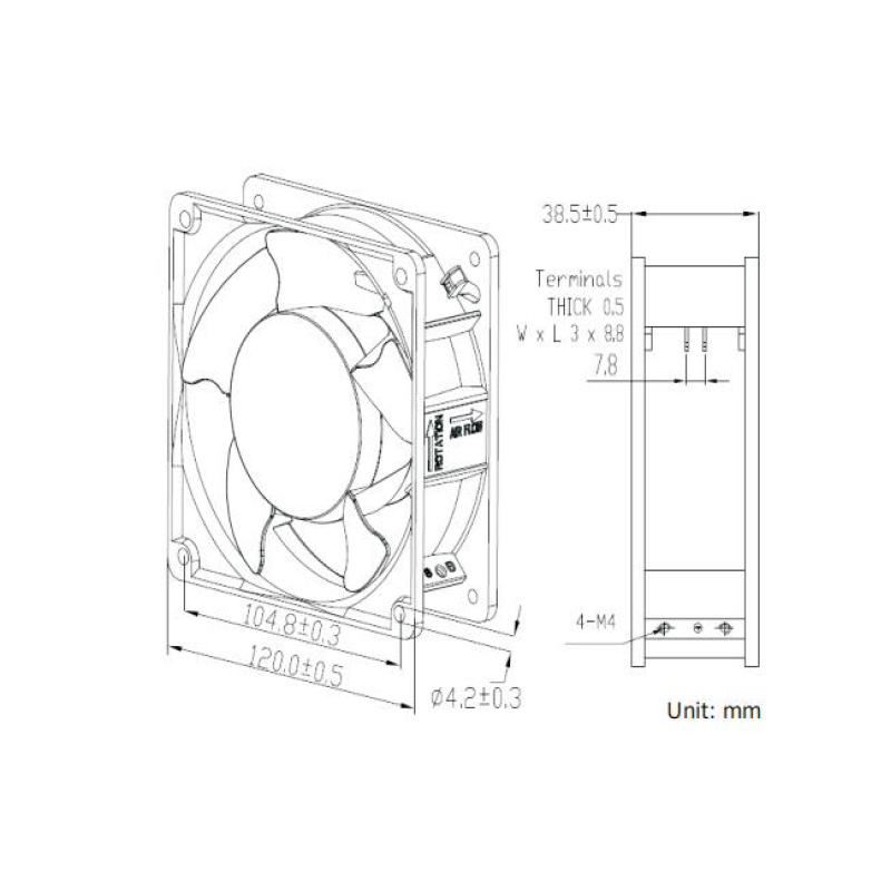 12025/12038散热风扇